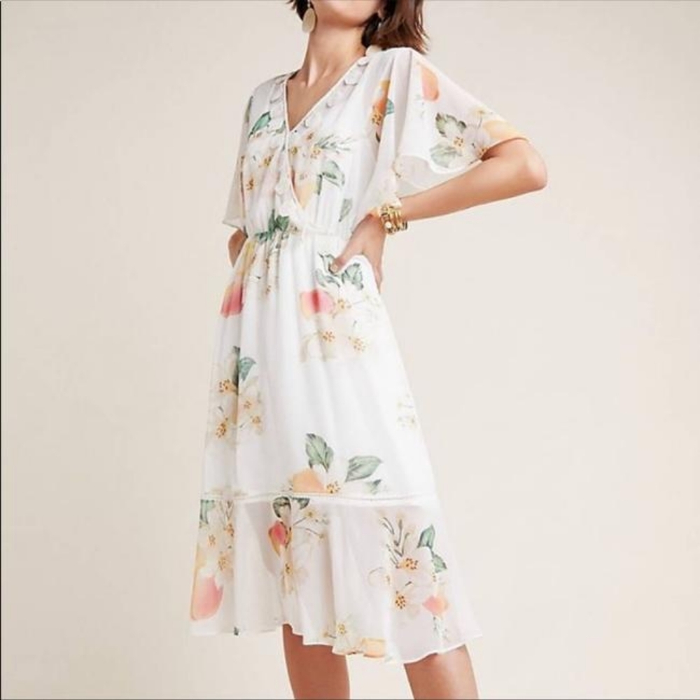 Anthropologie Farm Rio Eloisa Midi Dress